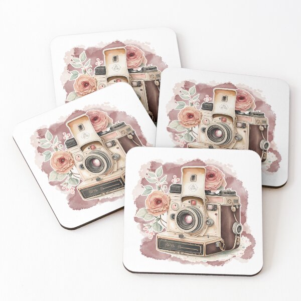 Item preview, Retro Watercolor Camera designed and sold by cardinalhill.