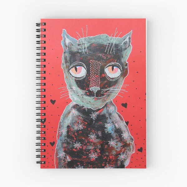 Item preview, Big Eyed Cat designed and sold by BeaOutsiderArt.