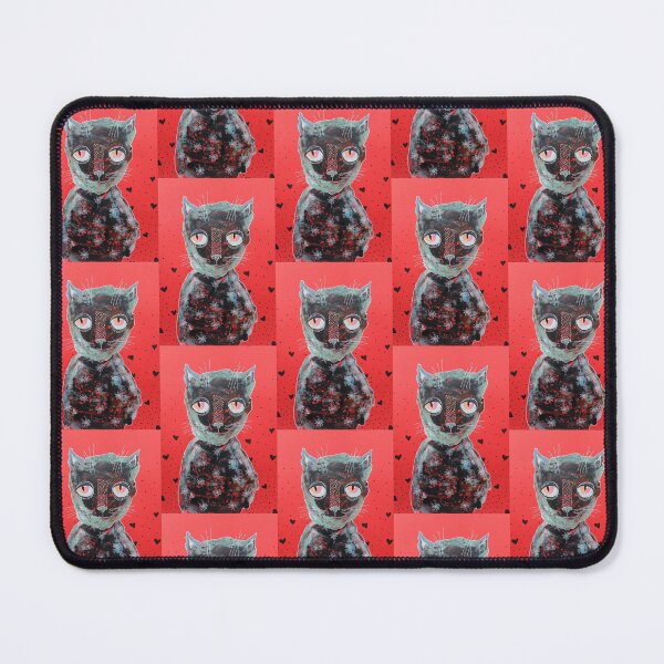 Item preview, Big Eyed Cat designed and sold by BeaOutsiderArt.