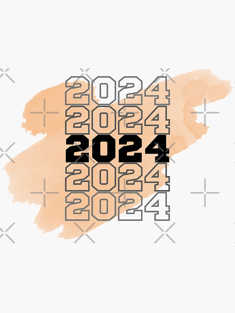 "Year Splash 2024" Sticker for Sale by JockArts Redbubble