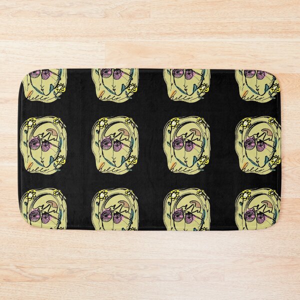 Item preview, Hello Darlin Abstract Face with Glasses and Flowers Line Art Pastel Design designed and sold by SleepingInCo.