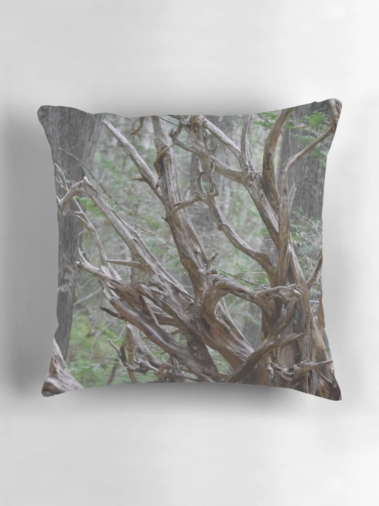 Thumbnail 3 of 4, Pillow, Tree Roots designed and sold by MontanaWolves21.