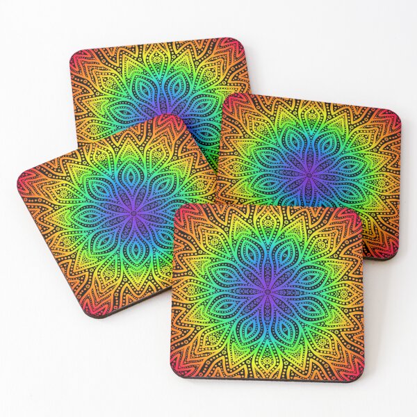 Item preview, Rainbow Mandala designed and sold by EyeDoNotCare.