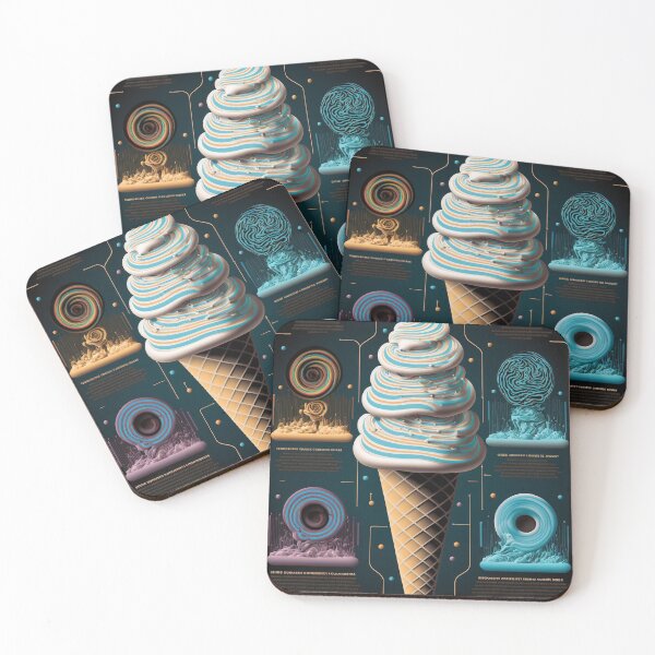 Item preview, Cosmic ice cream cones portal poster designed and sold by osssoconcept.
