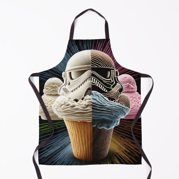 Item preview, Ice cream chocolate and space vanila strawberry cosmic poster designed and sold by osssoconcept.