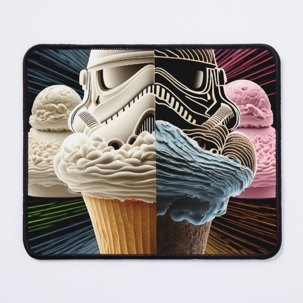 Item preview, Ice cream chocolate and space vanila strawberry cosmic poster designed and sold by osssoconcept.