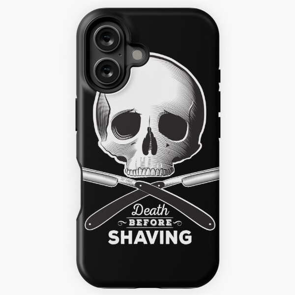 Item preview, Death before shaving - dark background designed and sold by GraficBakeHouse.