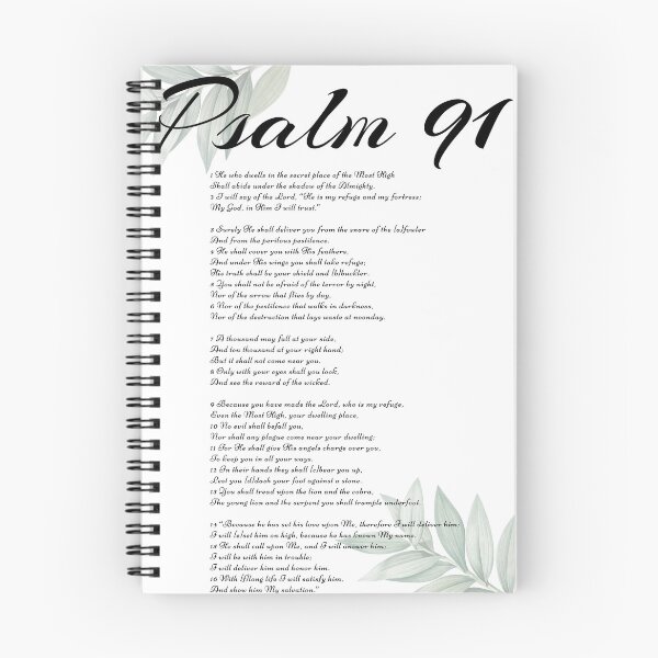 Item preview, Psalm 91 Christian bible Verse Wall Art designed and sold by James Lewis.