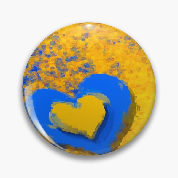Item preview, Blue Heart And Golden Heart designed and sold by Joy Watson - Natural Light Photography .