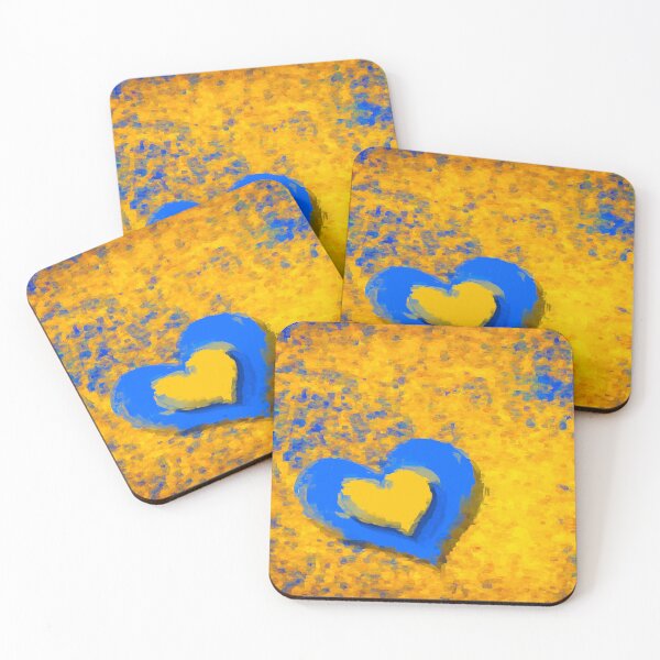 Item preview, Blue Heart And Golden Heart designed and sold by Joy Watson - Natural Light Photography .