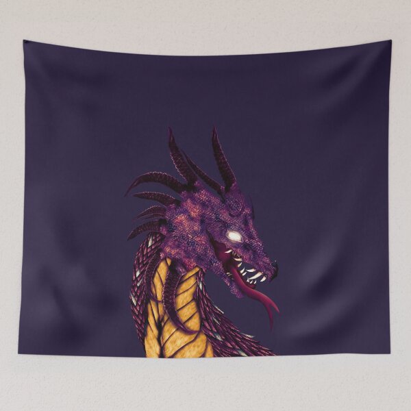 Item preview, Horror Dangerous Unique Mystical Creature- Dark Purple Dragon  designed and sold by MAEffects.