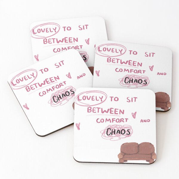 Item preview, lovely to sit between comfort and chaos designed and sold by nothing rhymes with orange.