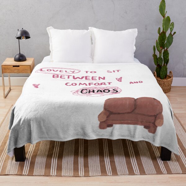 Item preview, lovely to sit between comfort and chaos designed and sold by nothing rhymes with orange.