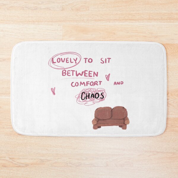 Item preview, lovely to sit between comfort and chaos designed and sold by nothing rhymes with orange.