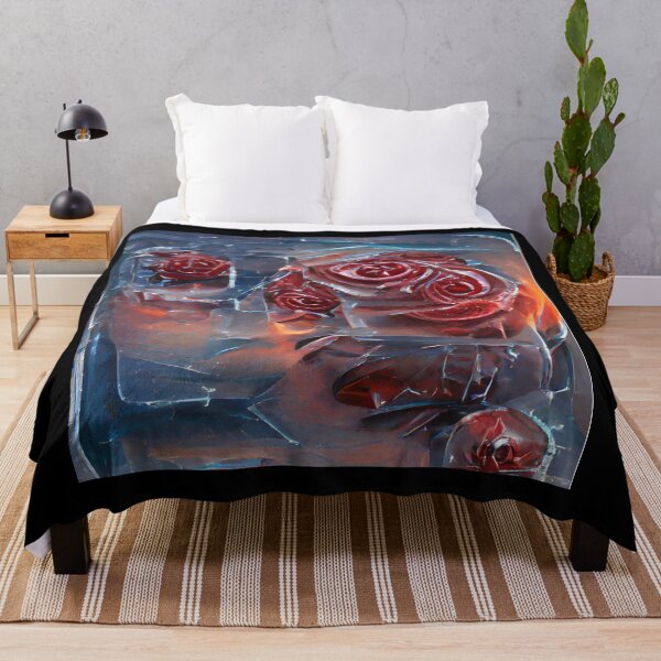 Item preview, Frozen Red Roses 1 - Throw Pillows and Prints.  designed and sold by ScatterHub.