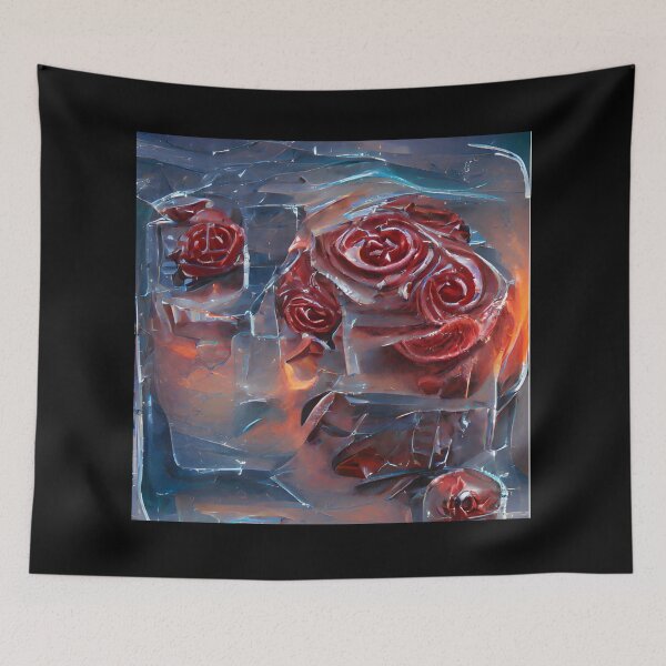 Item preview, Frozen Red Roses 1 - Throw Pillows and Prints.  designed and sold by ScatterHub.