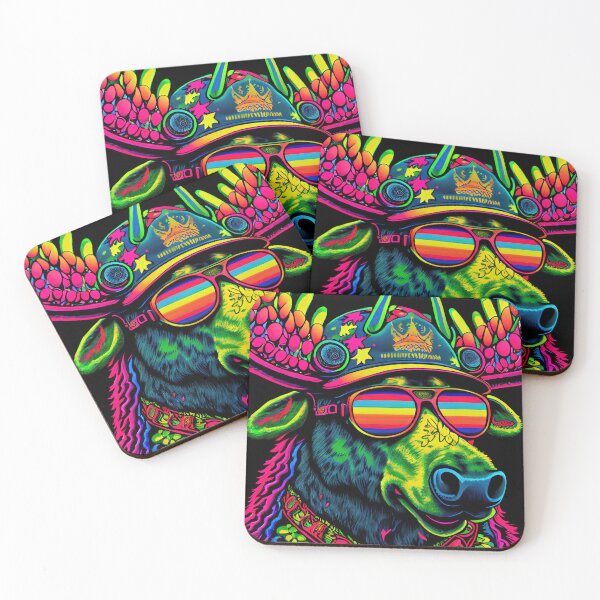 Item preview, Psychedelic Moose wearing Sunglasses designed and sold by dholzric.