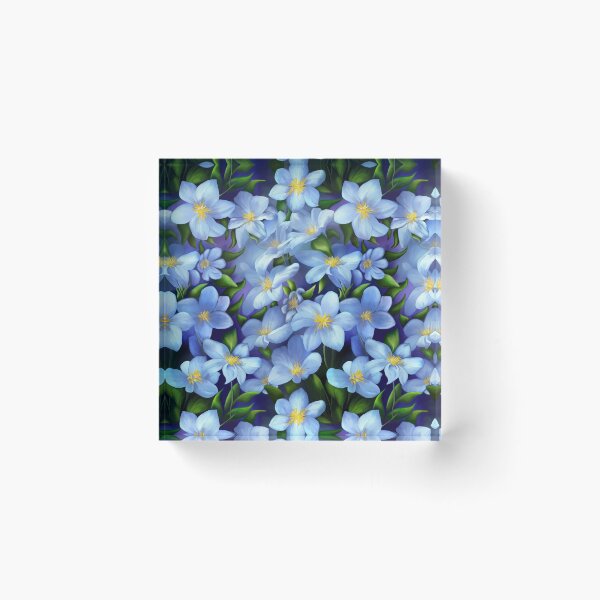 Item preview, Fantasy Blue Flowers  designed and sold by Kestrelle.