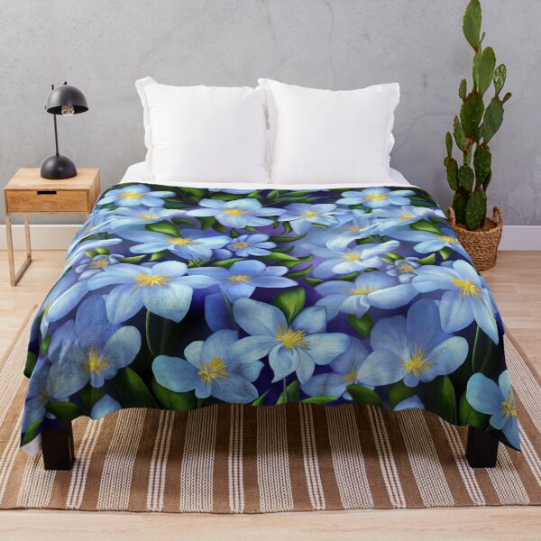 Item preview, Fantasy Blue Flowers designed and sold by Kestrelle.