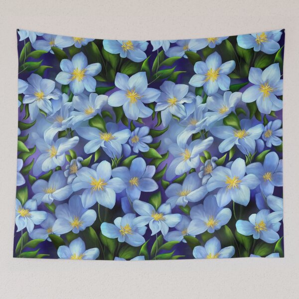 Item preview, Fantasy Blue Flowers  designed and sold by Kestrelle.