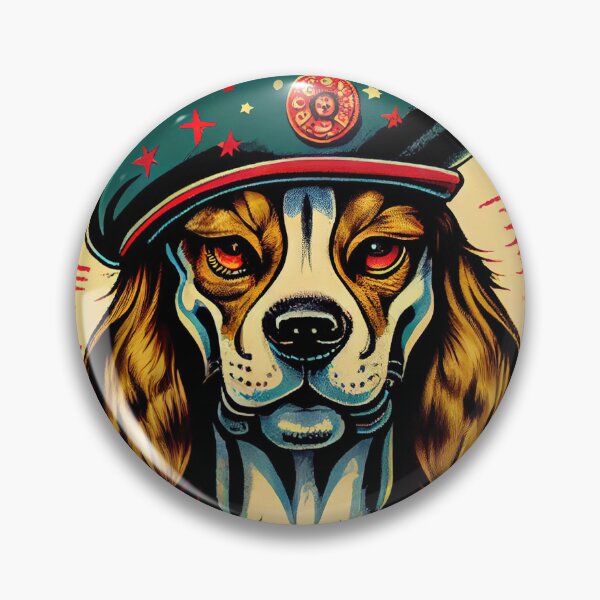 Item preview, Psychedelic Dog wearing Beret designed and sold by dholzric.