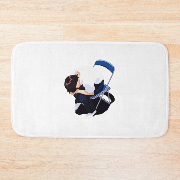Item preview, Shinji ikari from the anime evangelion sitting on a chair designed and sold by shlaboza.