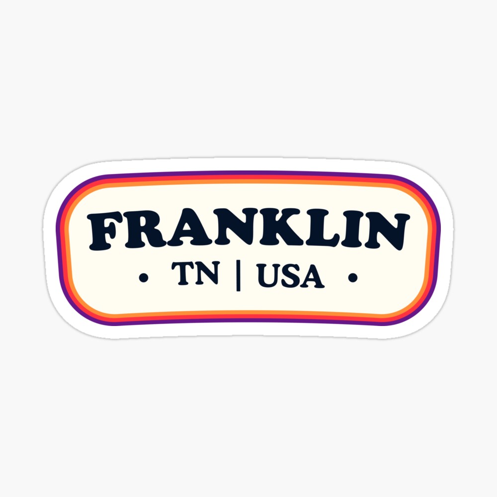 Franklin | Retro Badge Sticker