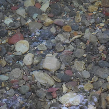 Artwork thumbnail, Colorful Rocks Under Water by MontanaWolves21