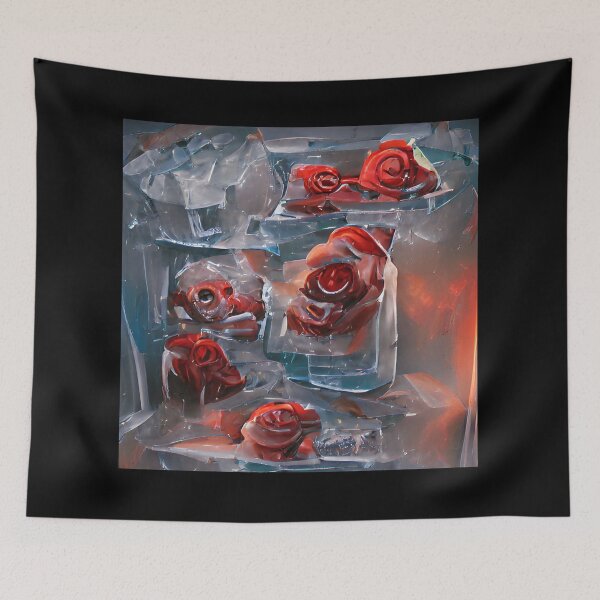 Item preview, Frozen Red Roses 2 - Throw Pillows and Prints.  designed and sold by ScatterHub.