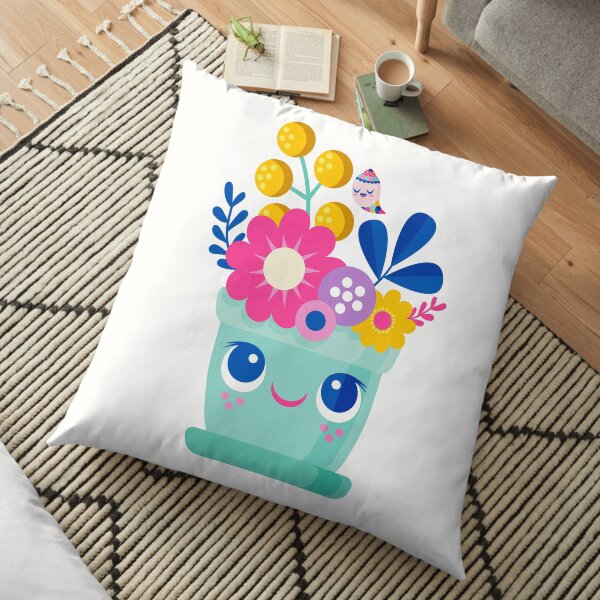 Bloom Where You Are Planted Floor Pillow