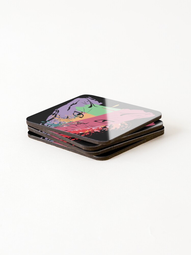 Thumbnail 4 of 5, Coasters (Set of 4), Cat Face designed and sold by RBToper.