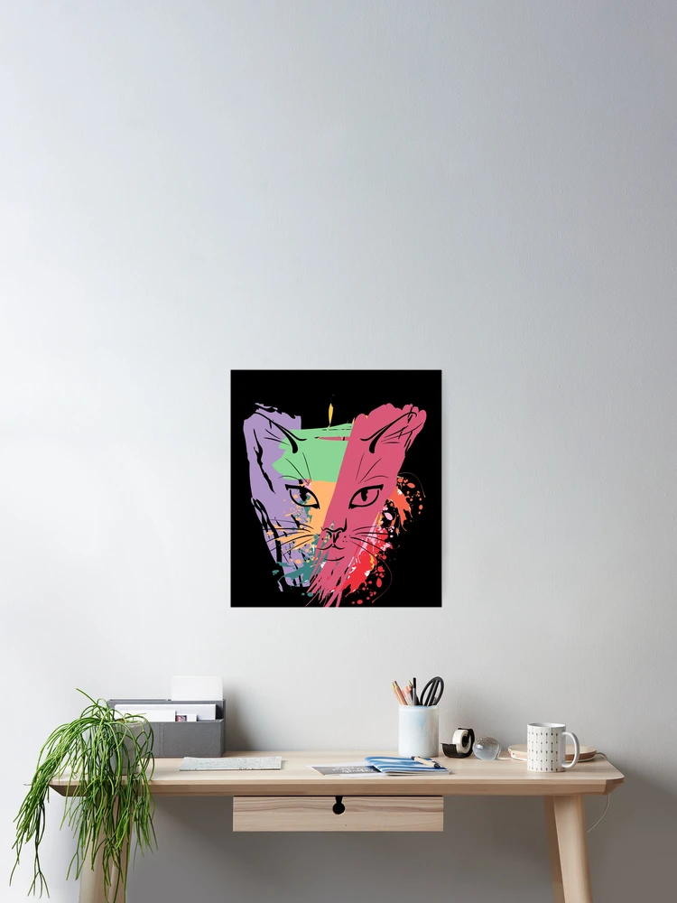Thumbnail 2 of 3, Poster, Cat Face  designed and sold by RBToper.