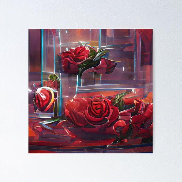 Item preview, Frozen Red Roses 3 - Throw Pillows and Prints.  designed and sold by ScatterHub.