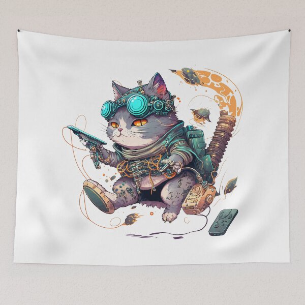 Item preview, Cybercat: Cosmo Fingers designed and sold by shawnwalrus.