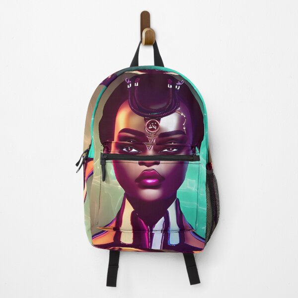 Item preview, Retrofuturism woman designed and sold by BigBrainArtwork.