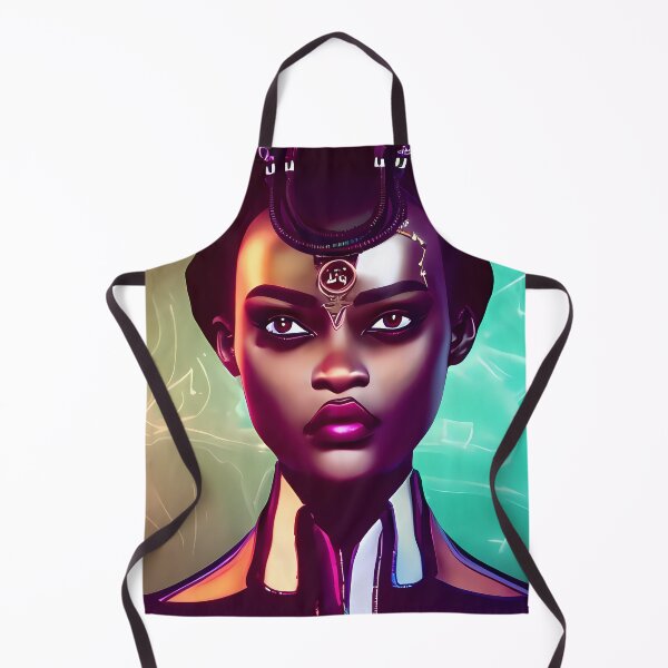 Item preview, Retrofuturism woman designed and sold by BigBrainArtwork.