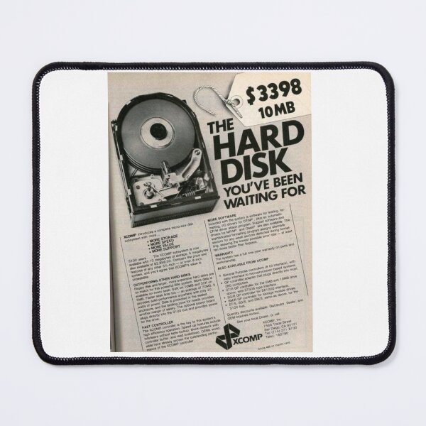 Item preview, Vintage Computer Ad 10 MB Hard Disk designed and sold by MYndFLow.