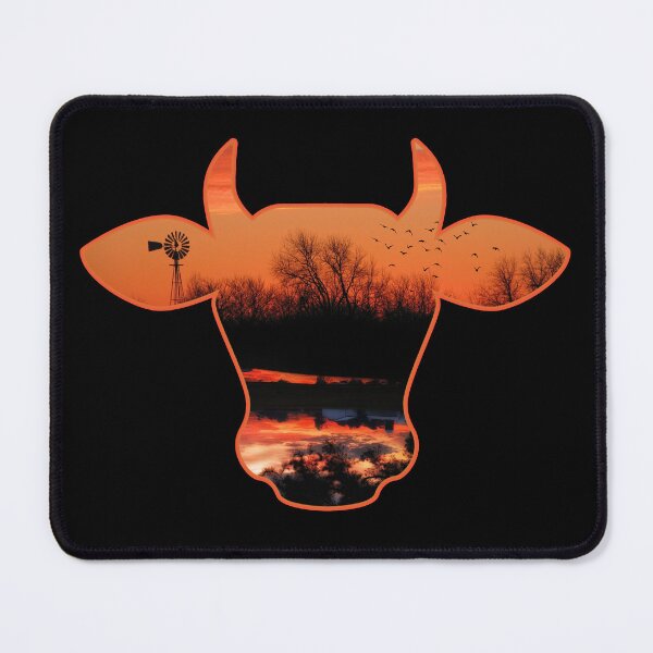 Item preview, Sunrise Cow Silhouette designed and sold by FarmsteadAcers.