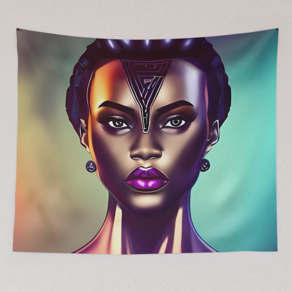 Item preview, Retrofuturism Queen designed and sold by BigBrainArtwork.