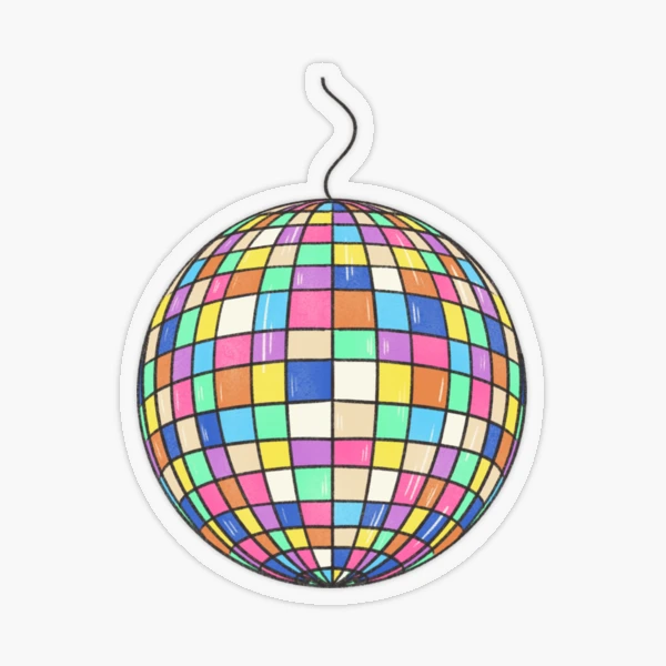 Disco Ball Sticker for Sale by Reethes