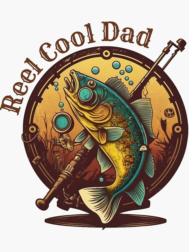 reel cool dad | Sticker