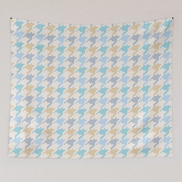 Item preview, Boho vintage Houndstooth designed and sold by FrancesPoff.
