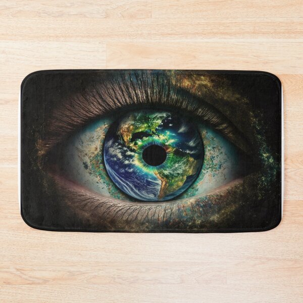 Item preview, Galaxy Earth Eye Universe Close Up Stars and Planets Digital Art Dark designed and sold by Bitcoin-Fashion.