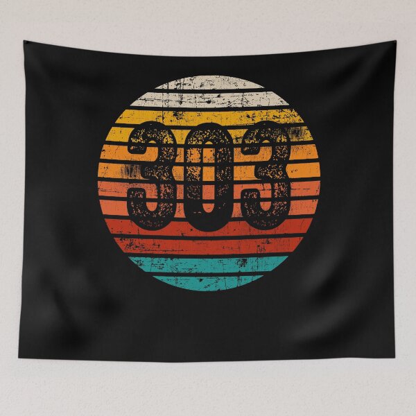 Item preview, Distressed Vintage Sunset 303 Area Code designed and sold by Gold Wings Tees.
