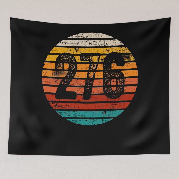 Item preview, Distressed Vintage Sunset 276 Area Code designed and sold by Gold Wings Tees.