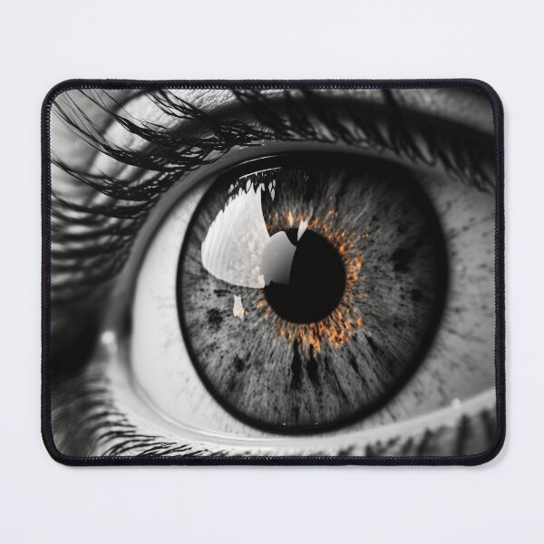 Item preview, Close Up of an eye digital design black and white with high contrast designed and sold by Bitcoin-Fashion.