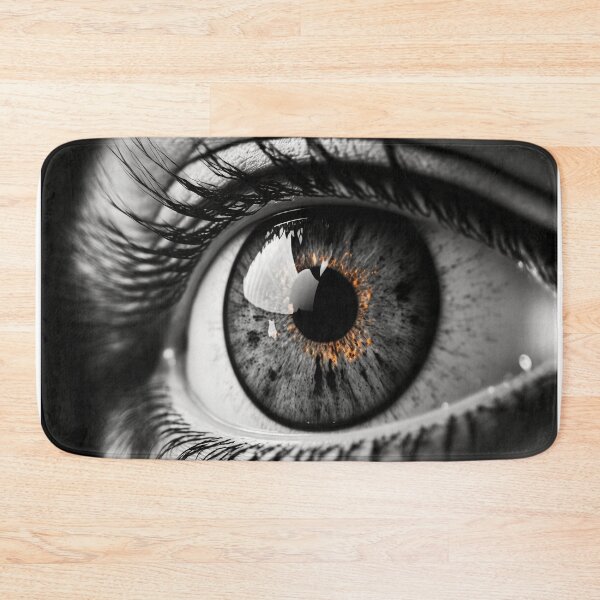 Item preview, Close Up of an eye digital design black and white with high contrast designed and sold by Bitcoin-Fashion.