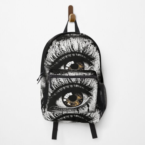 Item preview, Close Up of an eye digital painted design black and white with high contrast designed and sold by Bitcoin-Fashion.