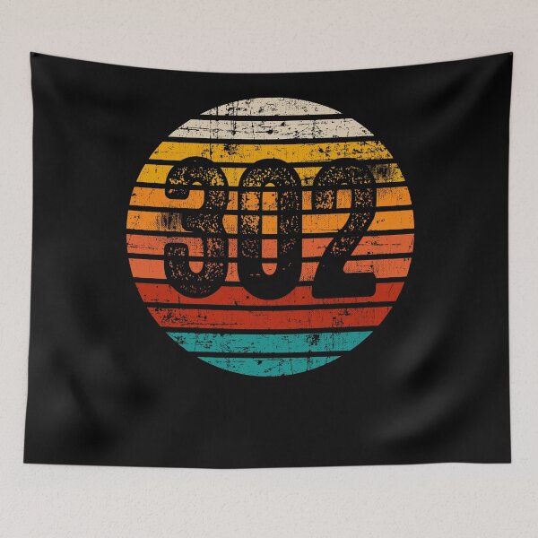 Item preview, Distressed Vintage Sunset 302 Area Code designed and sold by Gold Wings Tees.
