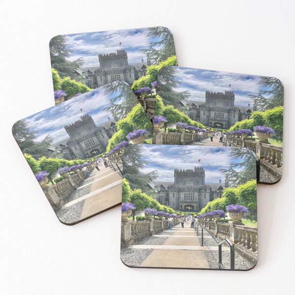 Item preview, Hatley Castle Staircase surrounded by Flowers designed and sold by Esperanta Arto.